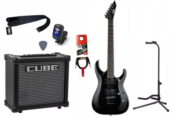 Gitara Elektryczna + Wzmacniacz 10W Tuner Zestaw 807