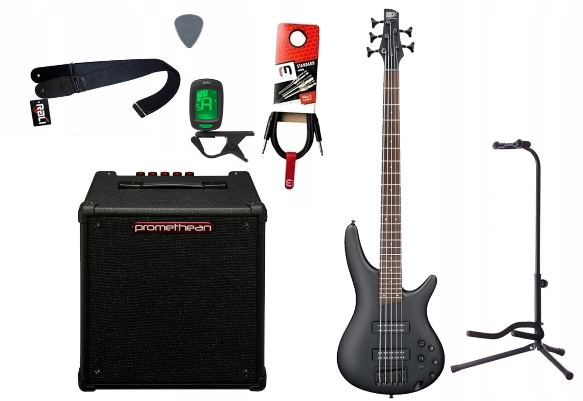Gitara basowa Ibanez SR305EB-WK + Wzmacniacz 20W + Kabel + Tuner + Statyw Gitara basowa Ibanez SR305EB-WK + Wzmacniacz 20W + Kabel + Tuner + Statyw