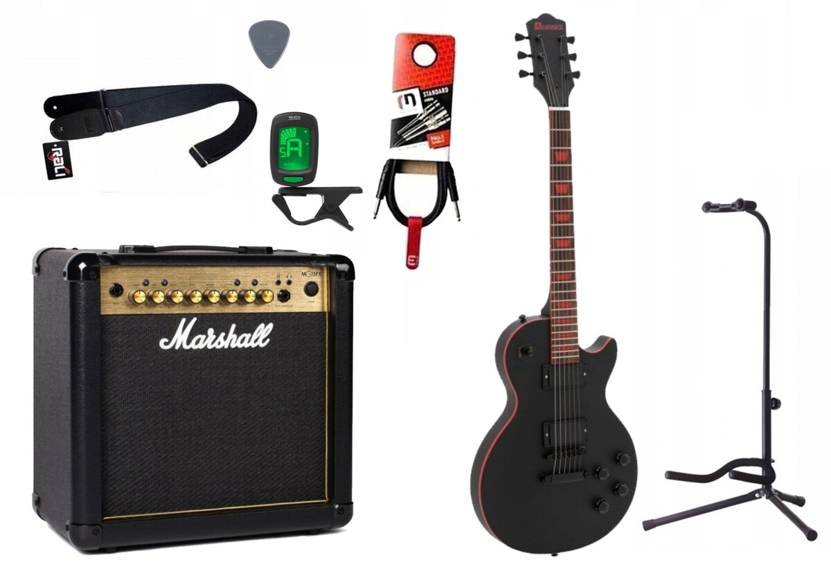 Gitara elektryczna Dimavery LP-800 + wzmacniacz - zestaw 1430 Gitara elektryczna Dimavery LP-800 + wzmacniacz - zestaw 1430