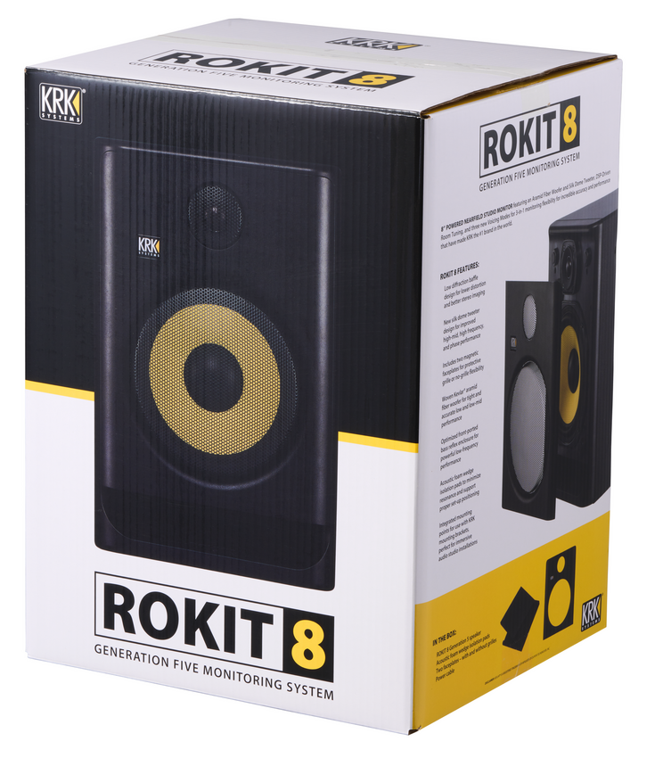 KRK ROKIT 8 RP8 G5 | PARA (2 sztuki) + statywy7 KRK ROKIT 8 RP8 G5 | PARA (2 sztuki) + statywy7
