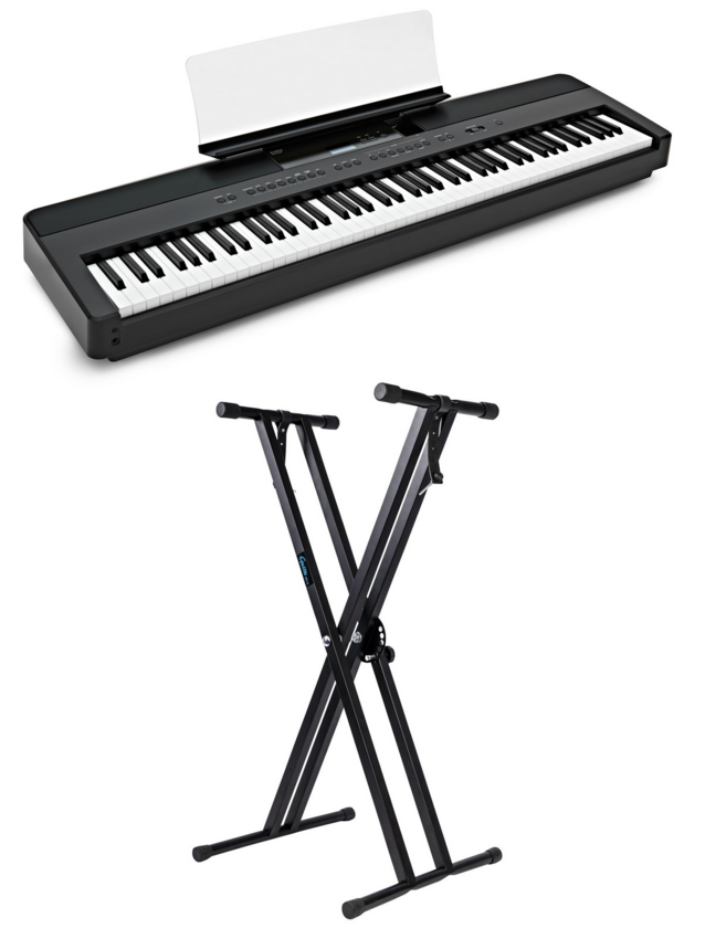 Kawai ES-520 B pianino cyfrowe - zestaw ze statywem Kawai ES-520 B pianino cyfrowe - zestaw ze statywem