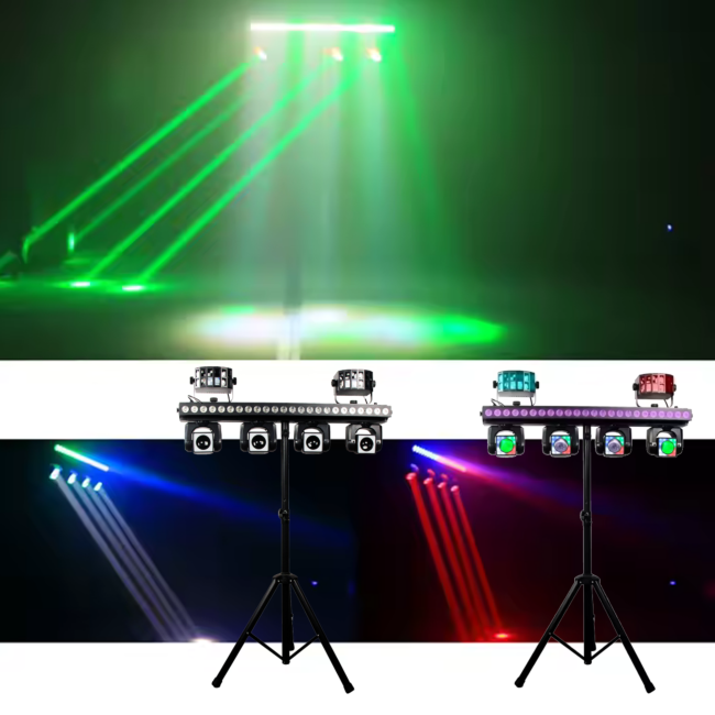 LIGHT4ME MT BAR 3 zestaw oświetleniowy multiefekt świetlny 4w14 LIGHT4ME MT BAR 3 zestaw oświetleniowy multiefekt świetlny 4w14