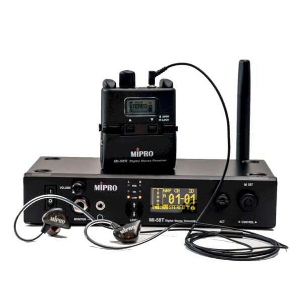 Mipro MI58 SET ][ System odsłuchu dousznego stereo