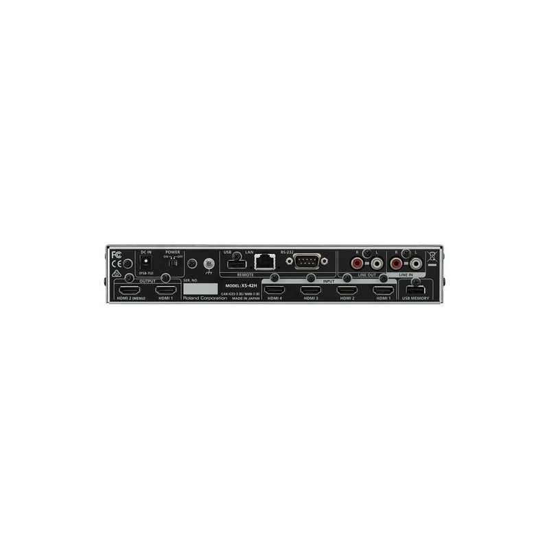 Roland XS-42H Mikser audio-wideo, 4-kanałowy, HDMI2 Roland XS-42H Mikser audio-wideo, 4-kanałowy, HDMI2
