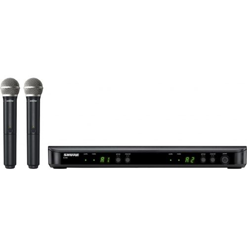 Shure BLX288/PG58 zestaw dwóch mikrofonów bezprzewodowych