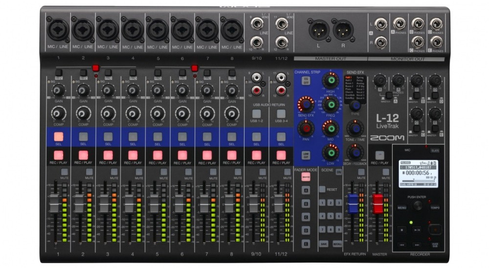 Zoom LiveTrak L-12 - mikser cyfrowy Zoom LiveTrak L-12 - mikser cyfrowy