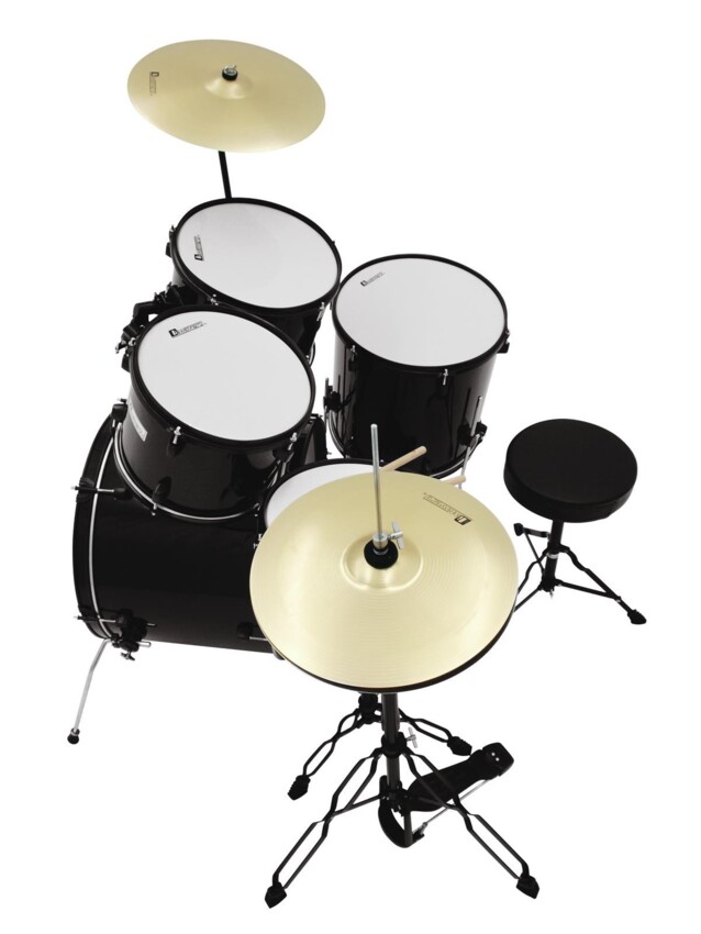 DIMAVERY DS-200 Drum set, black - perkusja akustyczna1 DIMAVERY DS-200 Drum set, black - perkusja akustyczna1