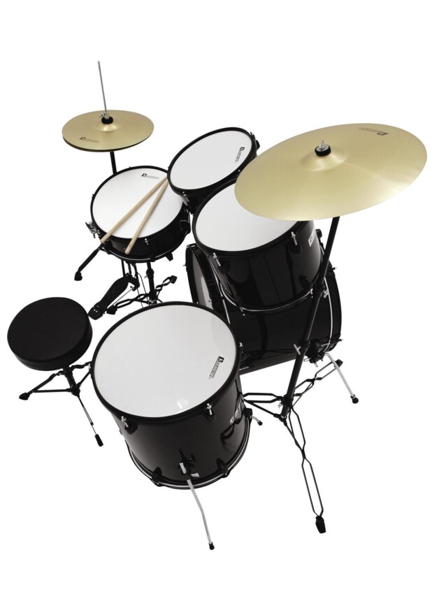 DIMAVERY DS-200 Drum set, black - perkusja akustyczna0 DIMAVERY DS-200 Drum set, black - perkusja akustyczna0