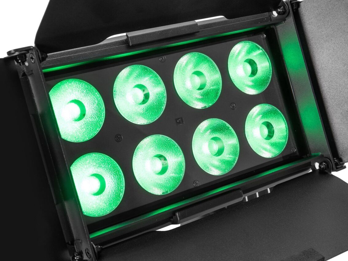EUROLITE Multiflood IP 8x10W RGBW Wash CRMX - Naświetlacz LED3 EUROLITE Multiflood IP 8x10W RGBW Wash CRMX - Naświetlacz LED3