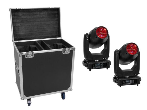 EUROLITE Set 2x LED TMH-S400 CMY + Case with wheels