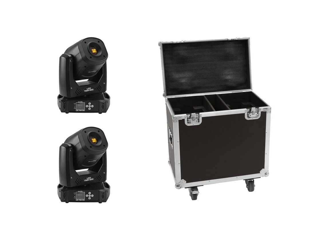 EUROLITE Set 2x LED TMH-S90 + Case EUROLITE Set 2x LED TMH-S90 + Case