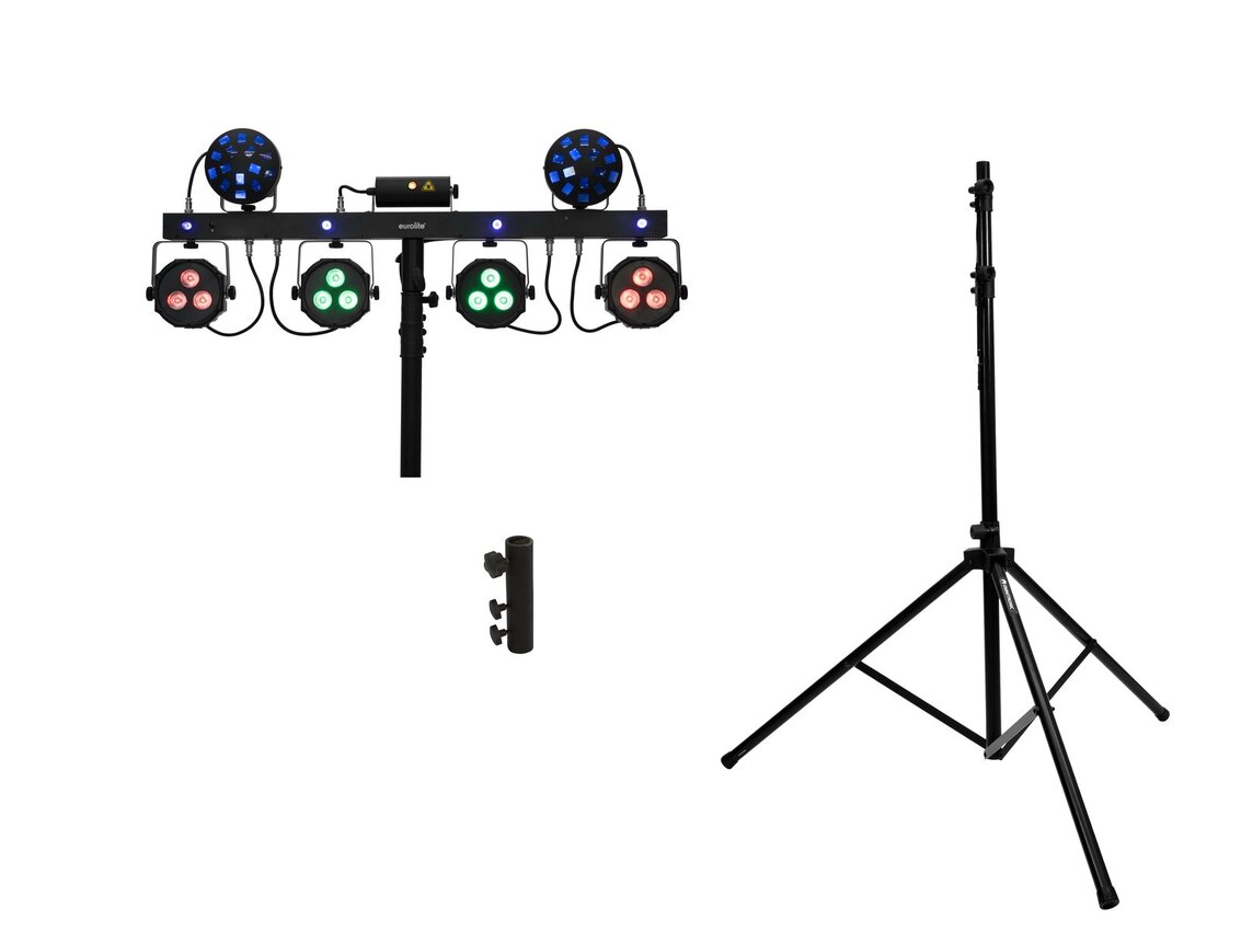 EUROLITE Set LED KLS Laser Bar Next FX Light Set + M-4 Speaker-System Stand EUROLITE Set LED KLS Laser Bar Next FX Light Set + M-4 Speaker-System Stand