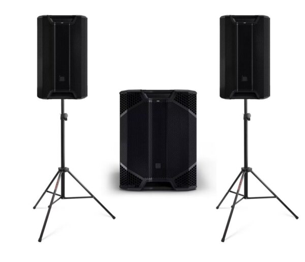 LD Systems 2x ICOA PRO 15 A + ICOA PRO SUB 21 A - zestaw nagłośnieniowy + statywy