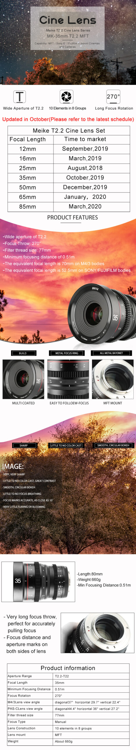 Meike MK-35MM T2.2 E0 Meike MK-35MM T2.2 E0