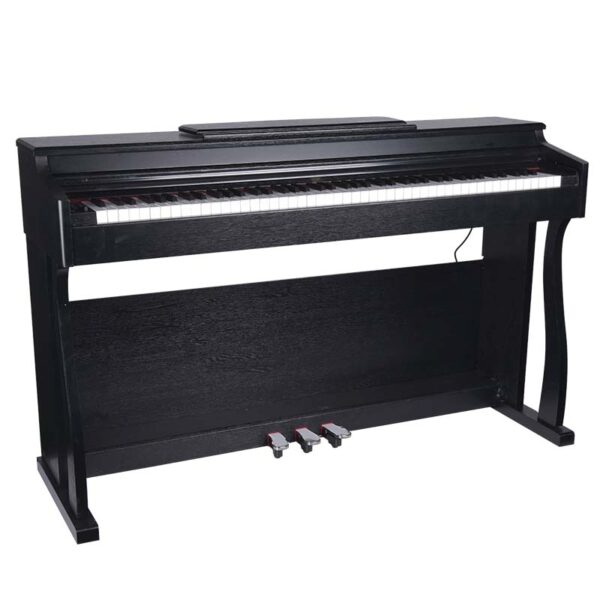 V-TONE BL-8808 BK pianino cyfrowe do nauki USB MIDI czarne + ława0