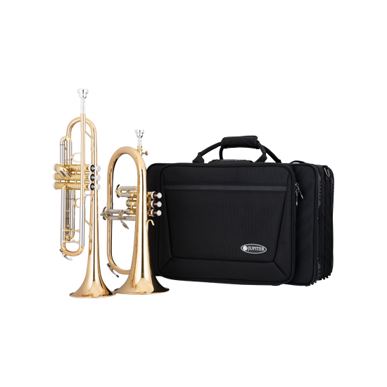 Zestaw trąbka Jupiter JTR-1100R flugelhorn JFH-1100R futerał Protec