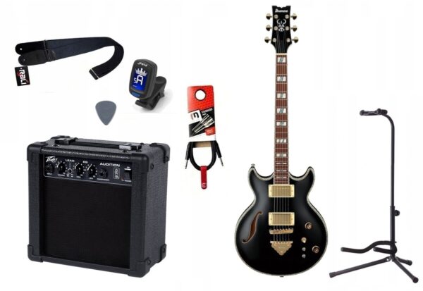 Gitara Elektryczna + Wzmacniacz 7W Kabel Zestaw 627