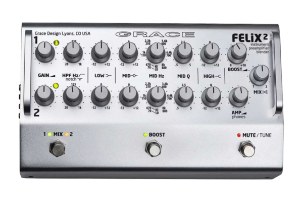 Grace Design FELIX 2 - Instrument Preamp / EQ / DI, silver0