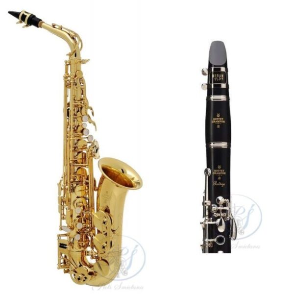 Zestaw instrumentów dętych 4x klarnet 4x saksofon altowy