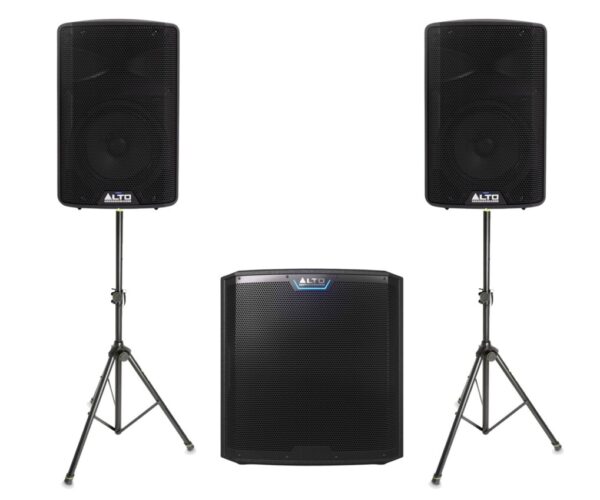 Zestaw nagłośnieniowy Alto TX, 2x kolumna TX408, 1x subwoofer TS15S statywy
