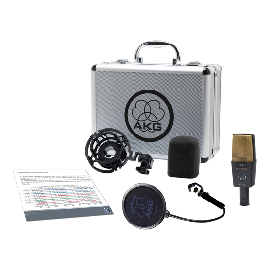 AKG C414 XLS - Mikrofon pojemnościowy wielkomembranowy, zmienne charakterystyki0 AKG C414 XLS - Mikrofon pojemnościowy wielkomembranowy, zmienne charakterystyki0