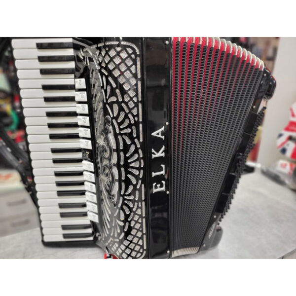 Akordeon ELKA SEM Accordions Italy 120 bas z kompletem pasów i futerałem walizkowym0