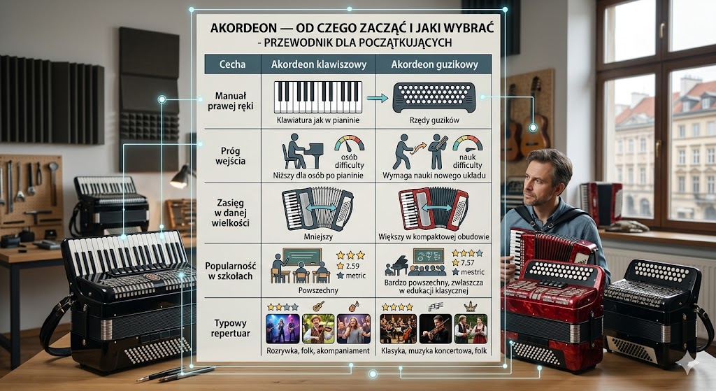 Akordeon — od czego zacząć i jaki wybrać