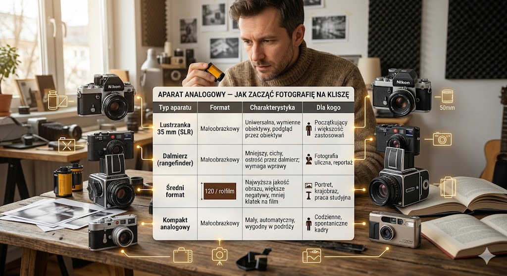 Aparat analogowy — jak zacząć fotografię na kliszę