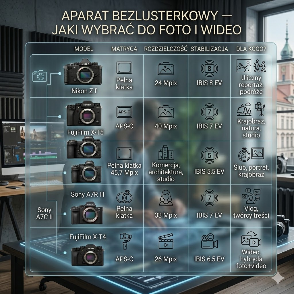 Aparat bezlusterkowy — jaki wybrać do foto i wideo