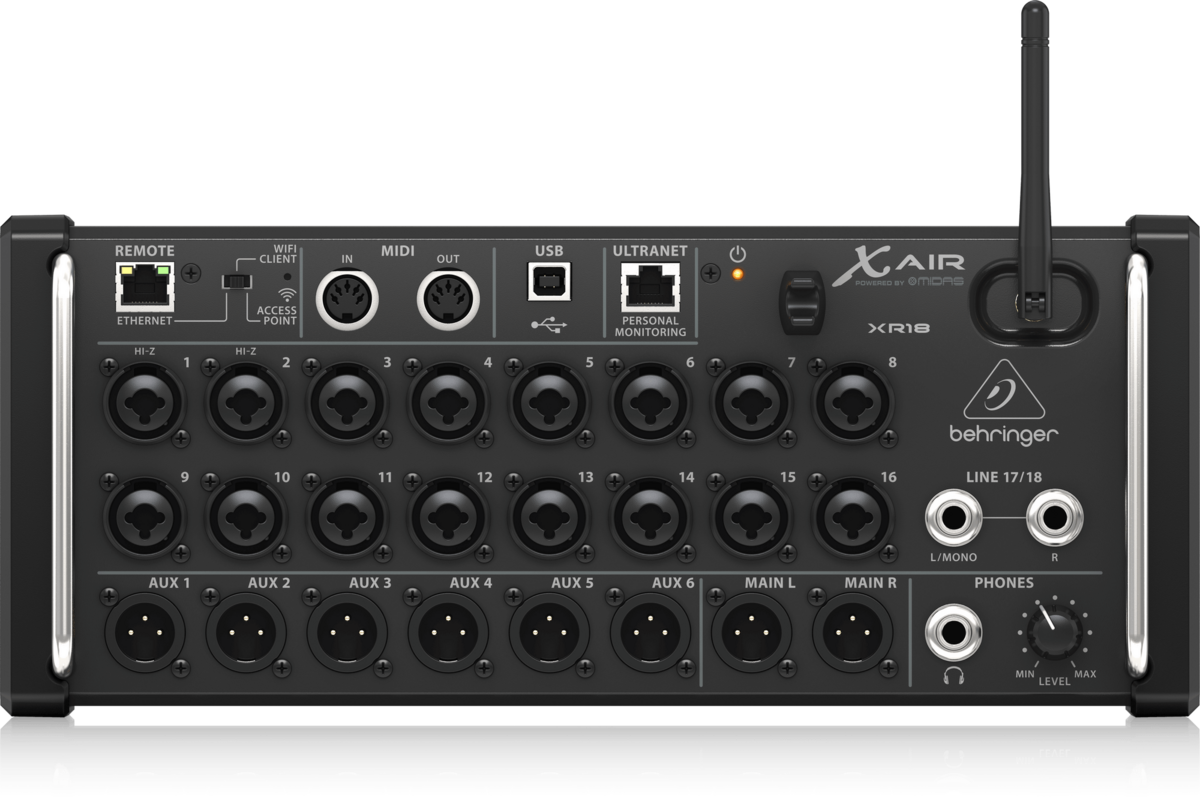 Behringer X AIR XR18 - 18-kanałowy mikser cyfrowy z WiFi Behringer X AIR XR18 - 18-kanałowy mikser cyfrowy z WiFi