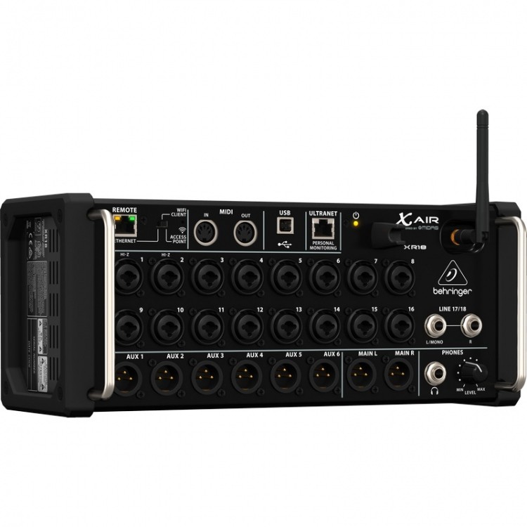 Behringer X AIR XR18 - 18-kanałowy mikser cyfrowy z WiFi5 Behringer X AIR XR18 - 18-kanałowy mikser cyfrowy z WiFi5