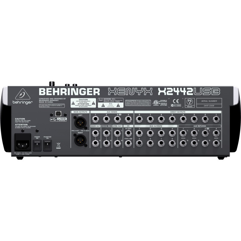 Behringer X2442USB - Mikser audio0 Behringer X2442USB - Mikser audio0