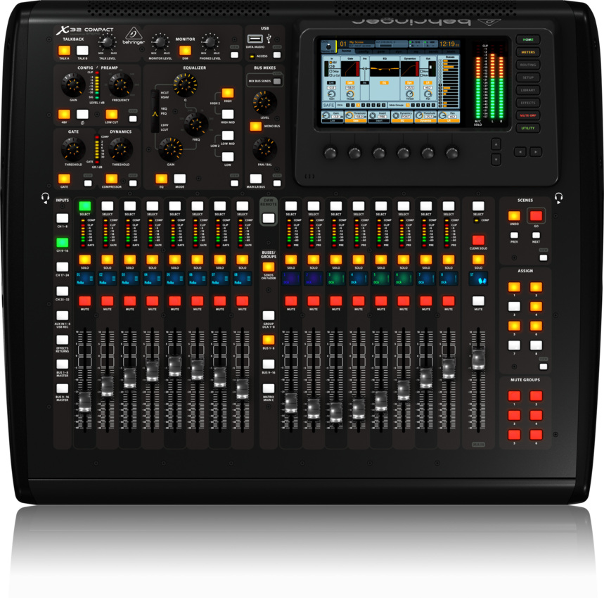Behringer X32 COMPACT + 2x S16 - kompaktowa konsoleta cyfrowa + stage box1 Behringer X32 COMPACT + 2x S16 - kompaktowa konsoleta cyfrowa + stage box1