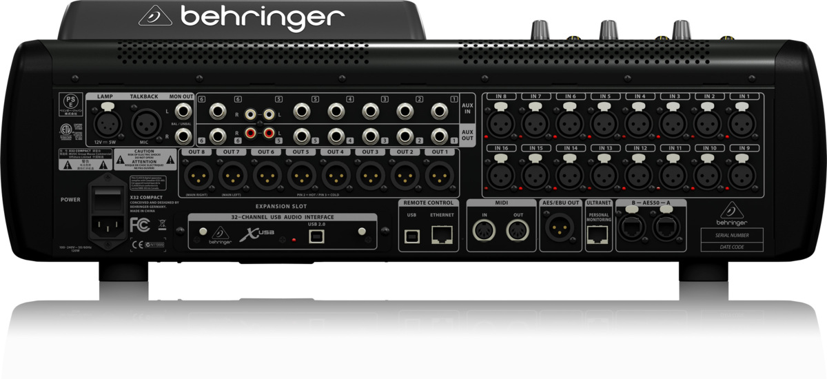 Behringer X32 COMPACT + 2x S16 - kompaktowa konsoleta cyfrowa + stage box2 Behringer X32 COMPACT + 2x S16 - kompaktowa konsoleta cyfrowa + stage box2
