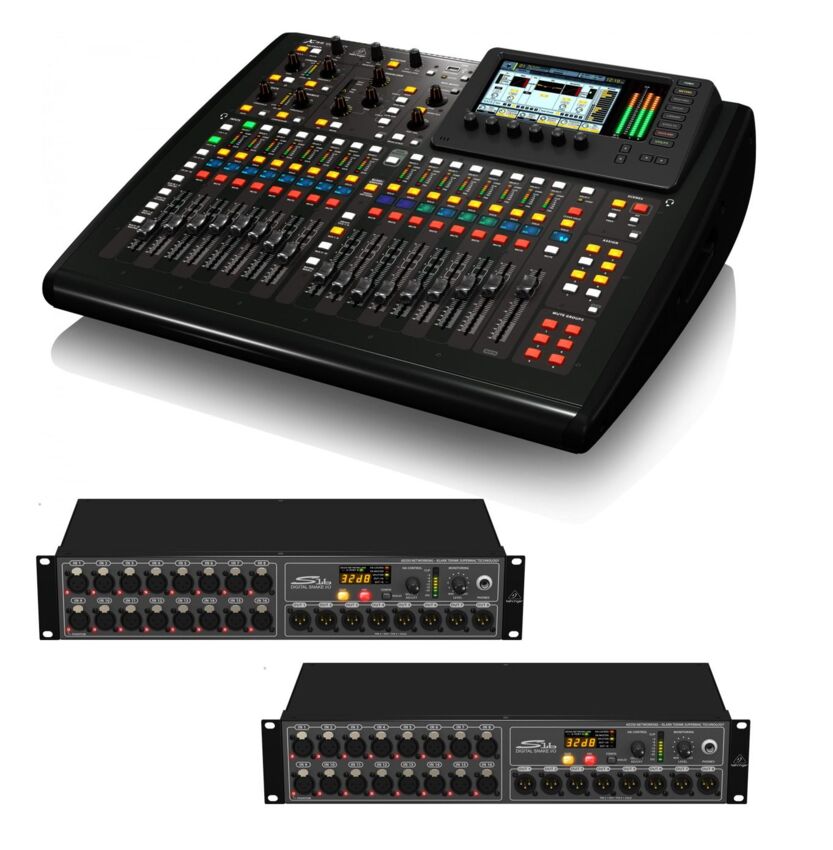 Behringer X32 COMPACT + 2x S16 - kompaktowa konsoleta cyfrowa + stage box Behringer X32 COMPACT + 2x S16 - kompaktowa konsoleta cyfrowa + stage box