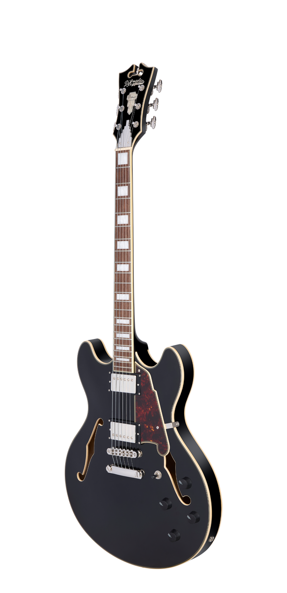 D'Angelico Premier DC Solid Black - gitara elektryczna0
