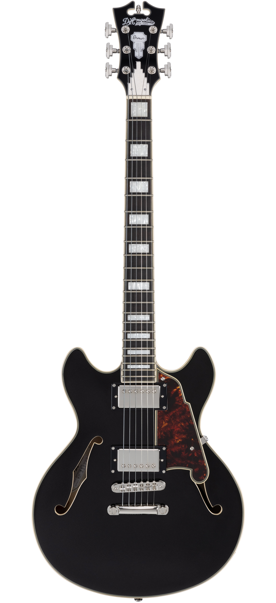D'Angelico Premier Mini DC Black Flake - gitara elektryczna