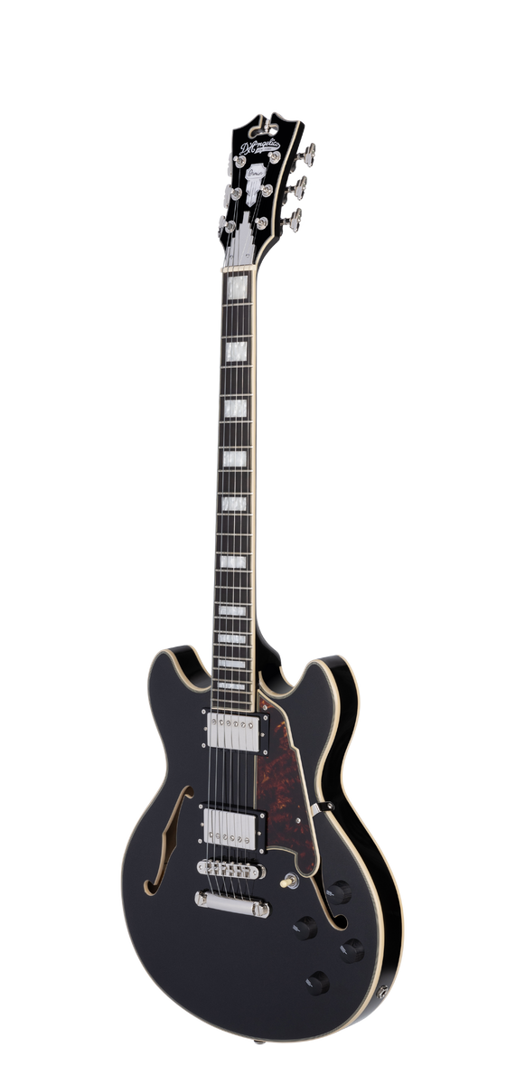 D'Angelico Premier Mini DC Black Flake - gitara elektryczna0