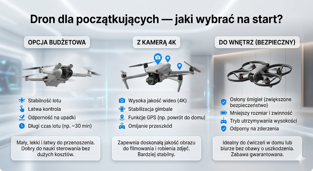 Dron dla początkujących — jaki wybrać na start?