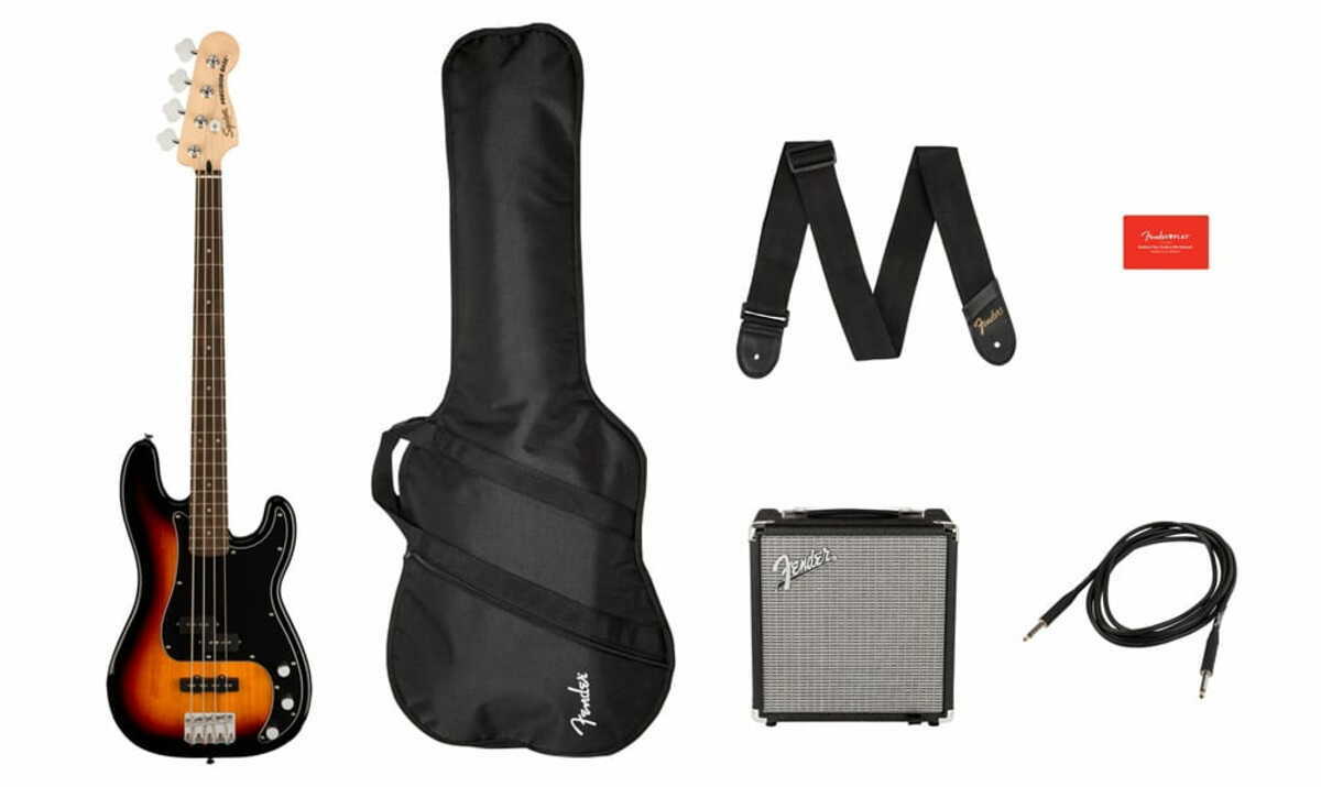Fender Squier Affinity Pack PJ Bass LRL 3TS + Rumble 150 Fender Squier Affinity Pack PJ Bass LRL 3TS + Rumble 150