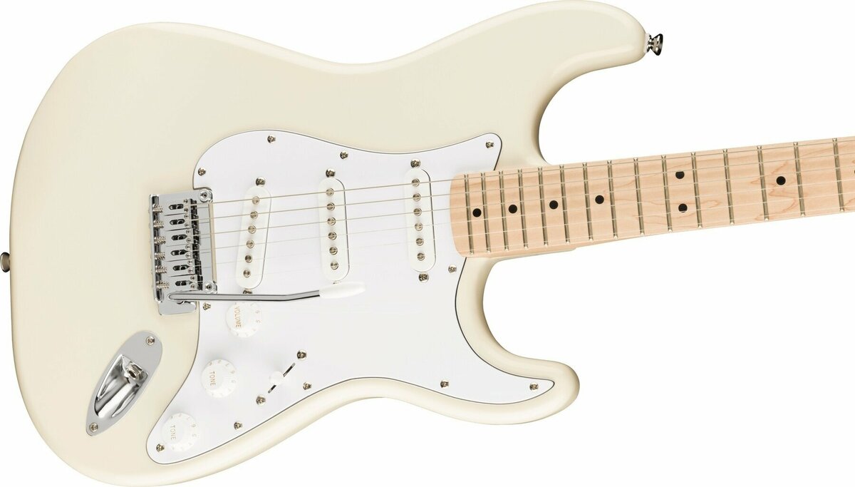 Fender Squier Affinity Series Stratocaster MN WPG Olympic White1 Fender Squier Affinity Series Stratocaster MN WPG Olympic White1