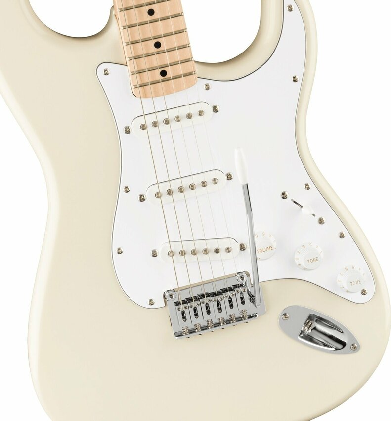 Fender Squier Affinity Series Stratocaster MN WPG Olympic White2 Fender Squier Affinity Series Stratocaster MN WPG Olympic White2