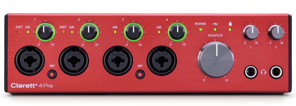 Focusrite Clarett+ 4Pre – interfejs audio Focusrite Clarett+ 4Pre – interfejs audio