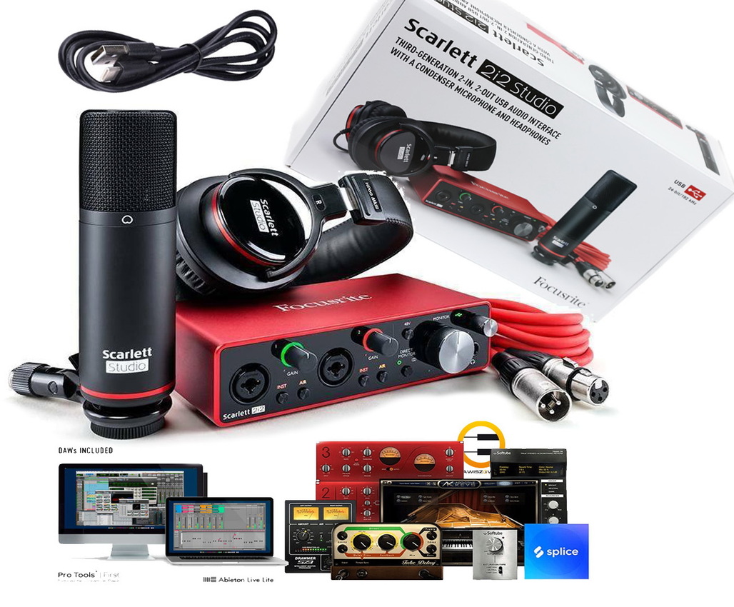 Focusrite Scarlett 2i2 STUDIO 3rd Gen + 2 przewody Focusrite Scarlett 2i2 STUDIO 3rd Gen + 2 przewody