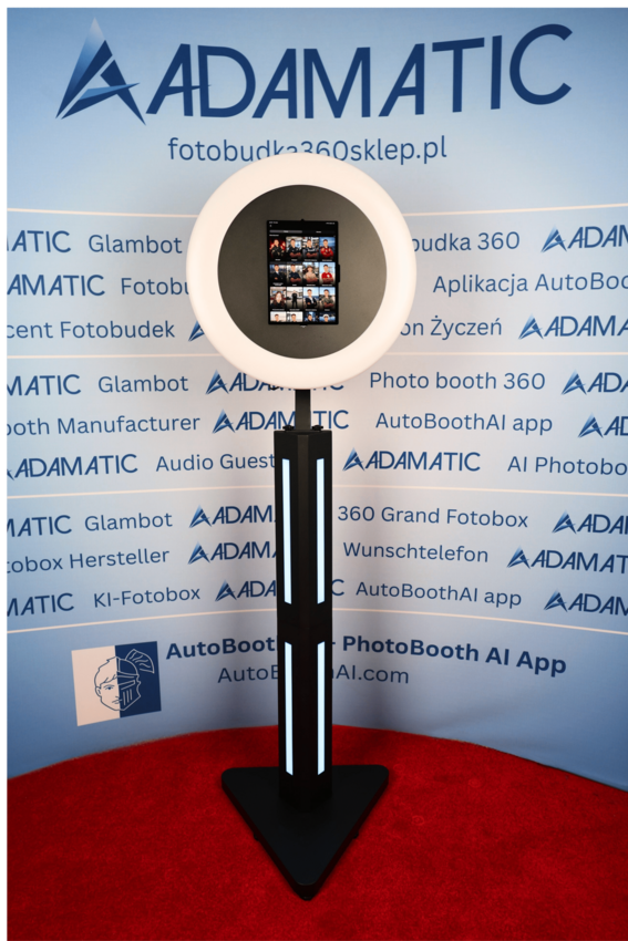 Fotobudka AI – Stacja do Selfie – Zestaw z iPadem1 Fotobudka AI – Stacja do Selfie – Zestaw z iPadem1