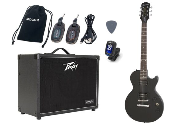 Gitara Elektryczna +Wzmacniacz 20W Zestaw Wireless 215