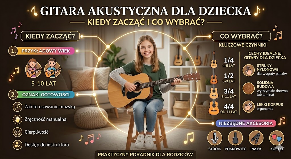 Gitara akustyczna dla dziecka — kiedy zacząć i co wybrać?