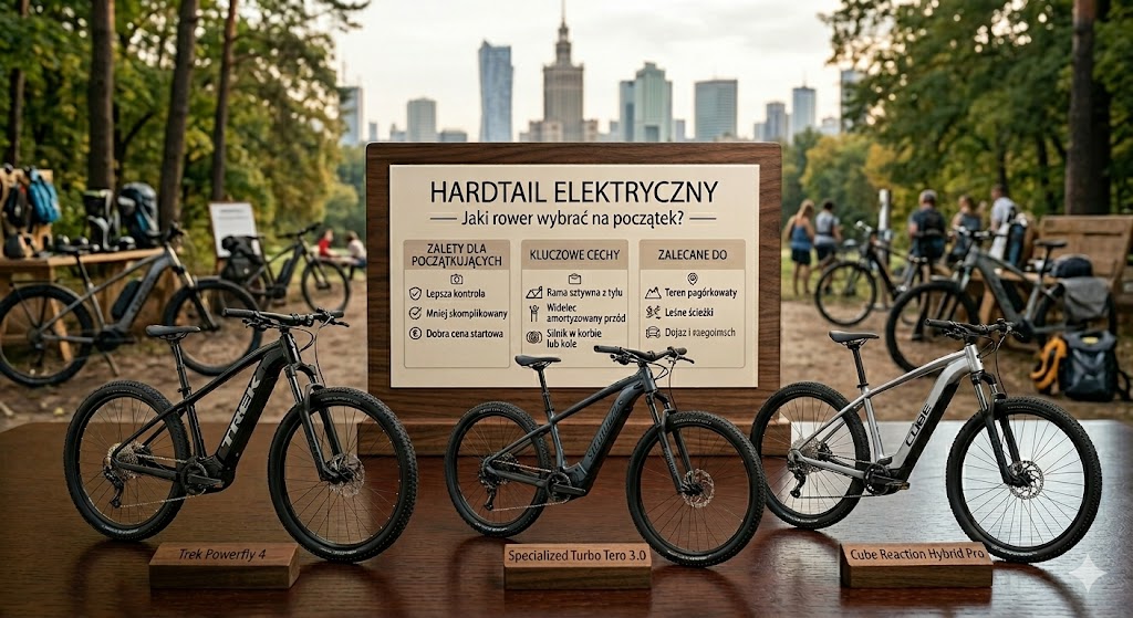 Hardtail elektryczny — jaki rower wybrać na początek?