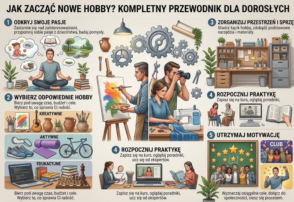 Jak zacząć nowe hobby? Kompletny przewodnik dla dorosłych