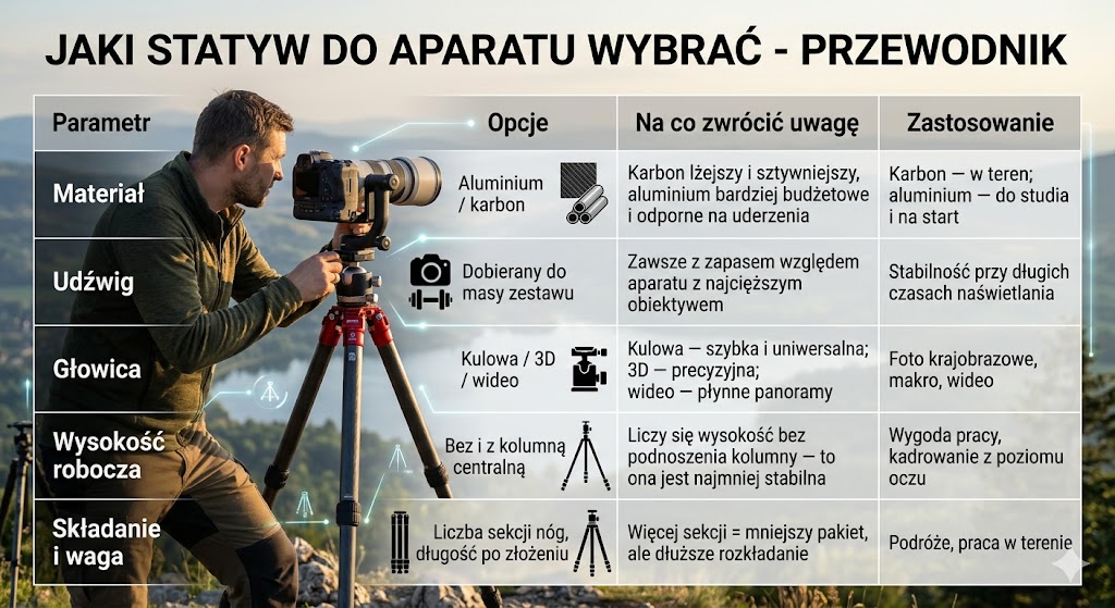 Jaki statyw do aparatu wybrać